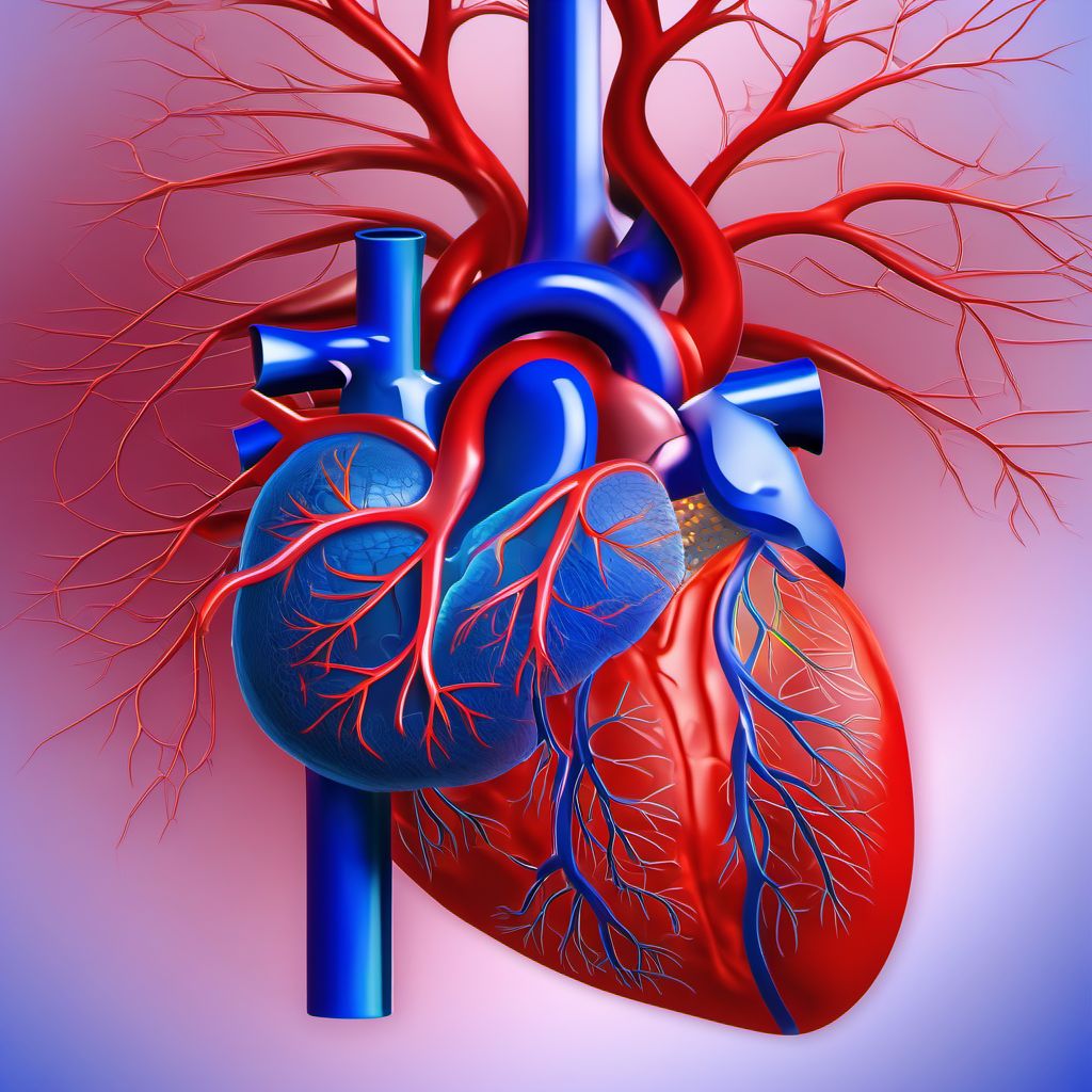 Nonspecific intraventricular block digital illustration