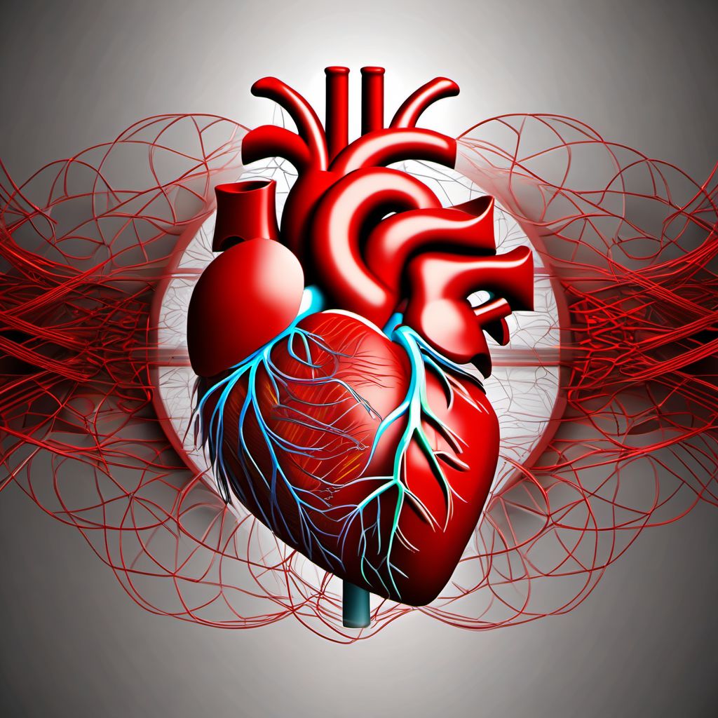 Other specified cardiac arrhythmias digital illustration