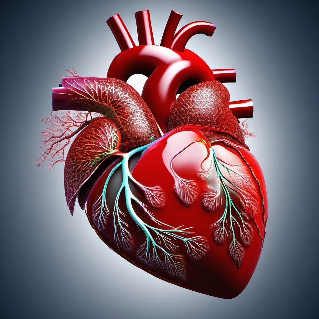 High output heart failure digital illustration