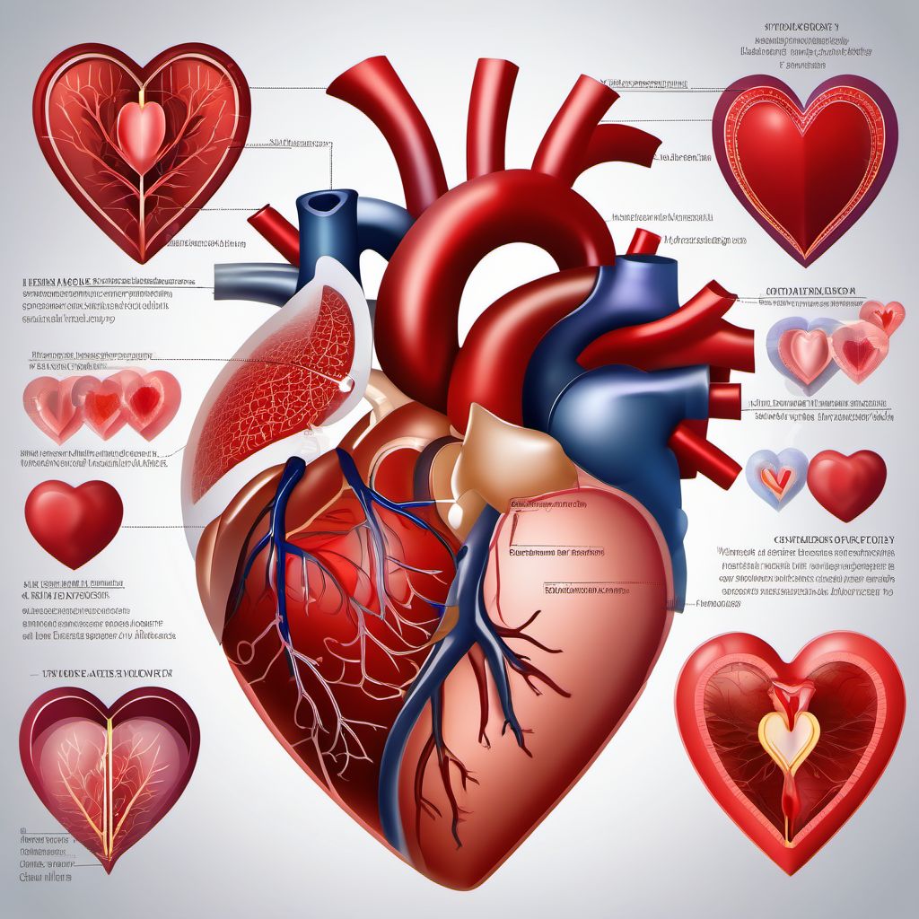 Other heart disorders in diseases classified elsewhere digital illustration