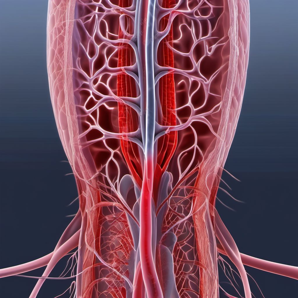 Occlusion and stenosis of carotid artery digital illustration
