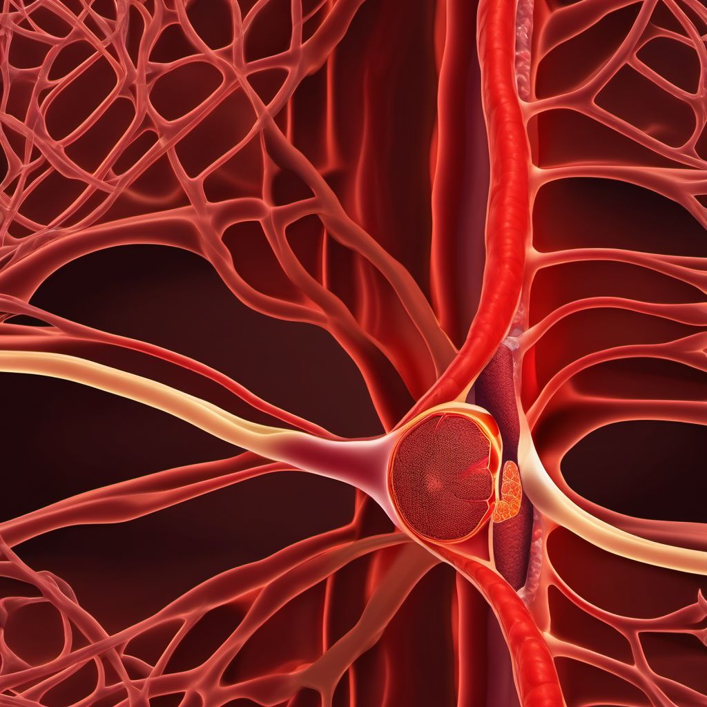 Atherosclerosis of native arteries of the extremities digital illustration