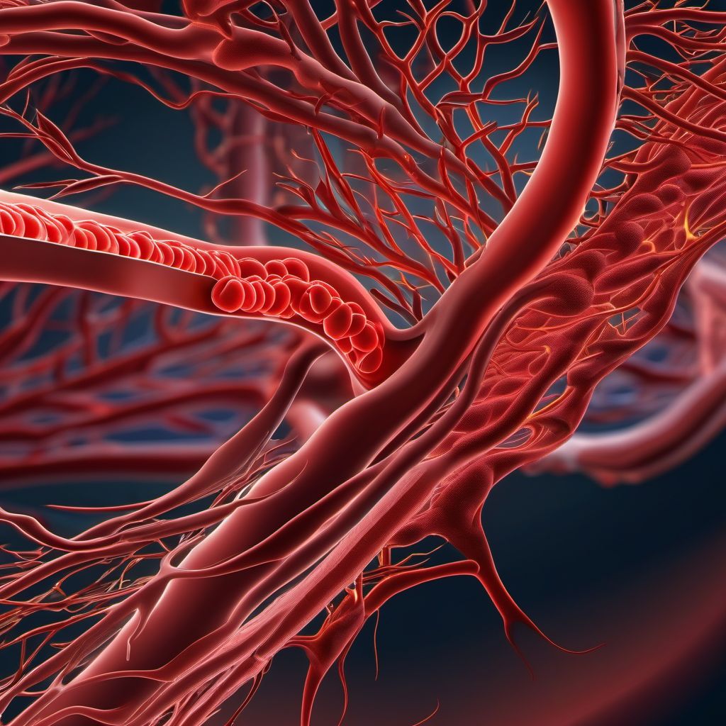 Other atherosclerosis of native arteries of extremities digital illustration