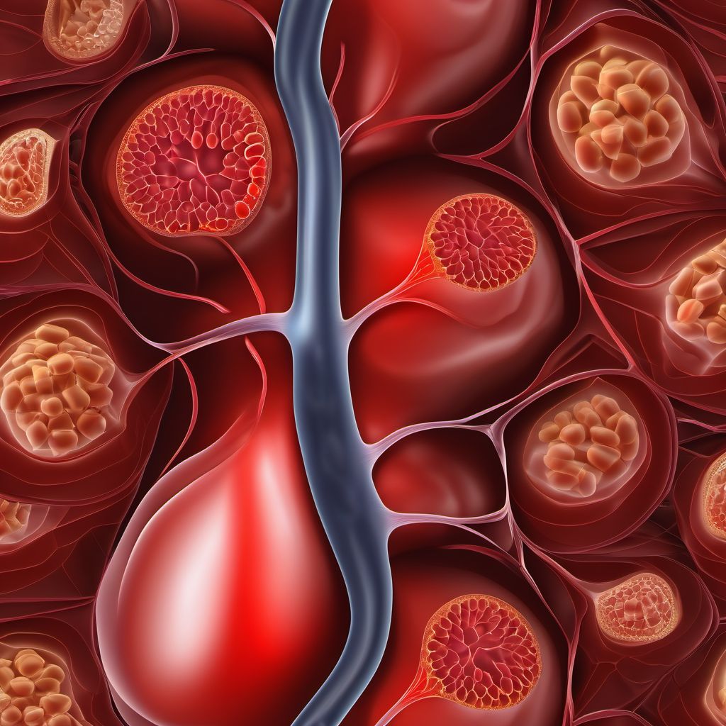 Unspecified atherosclerosis of unspecified type of bypass graft(s) of the extremities digital illustration