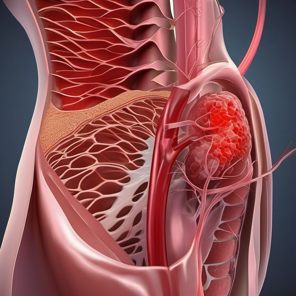 Atherosclerosis of autologous vein bypass graft(s) of the extremities digital illustration