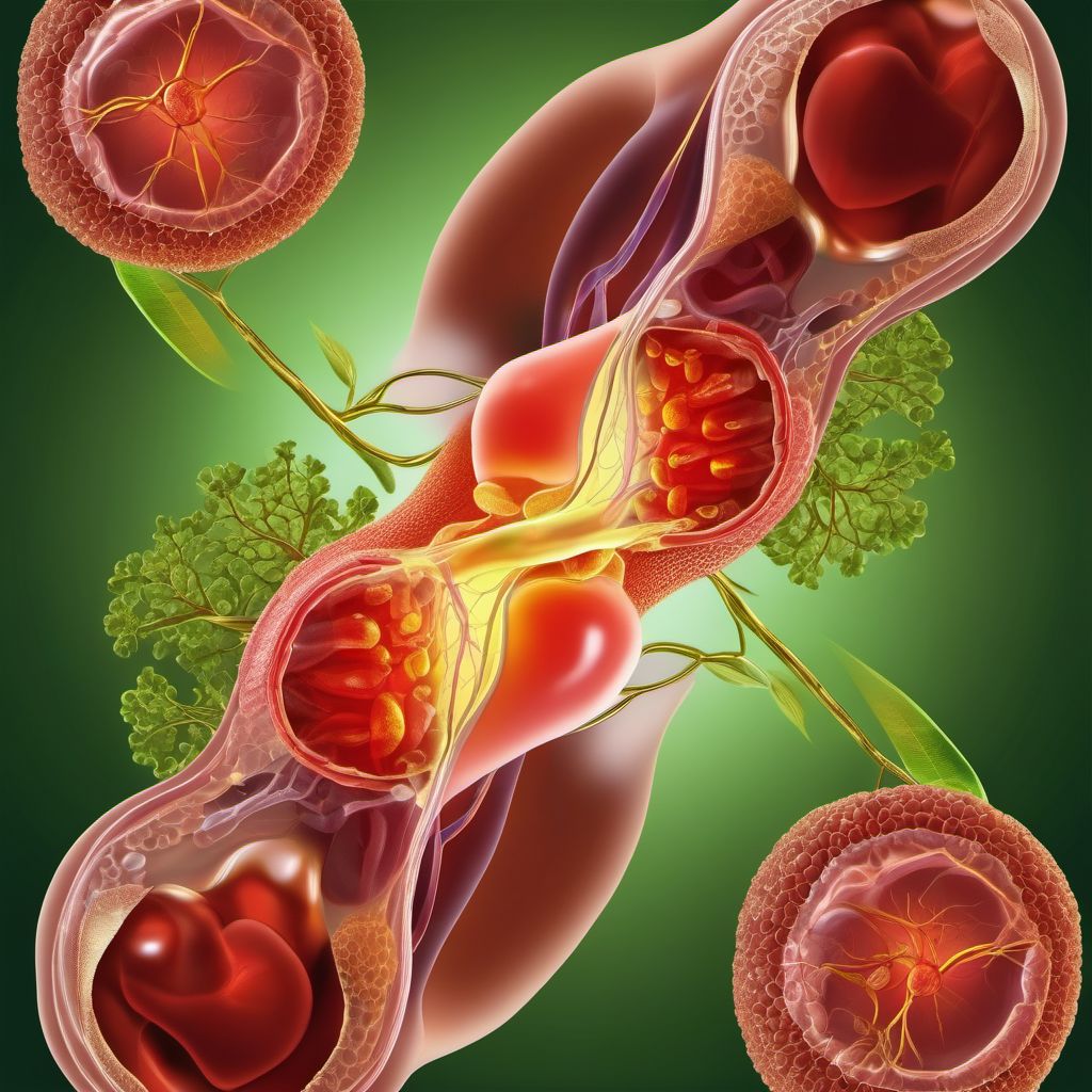 Atherosclerosis of nonautologous biological bypass graft(s) of the extremities with gangrene digital illustration