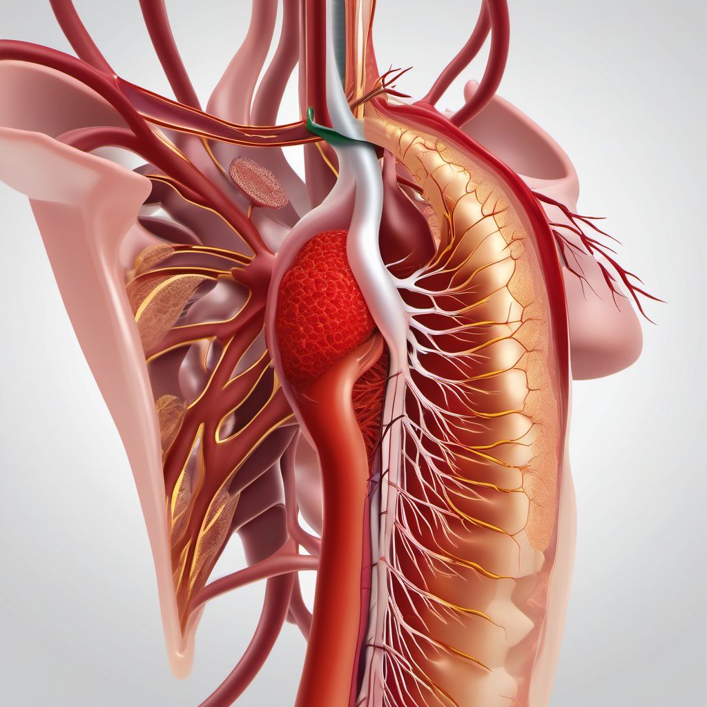 Unspecified atherosclerosis of nonbiological bypass graft(s) of the extremities digital illustration