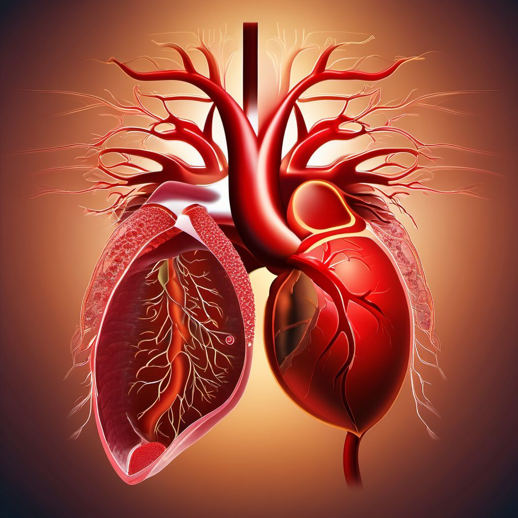 Atherosclerosis of other arteries digital illustration