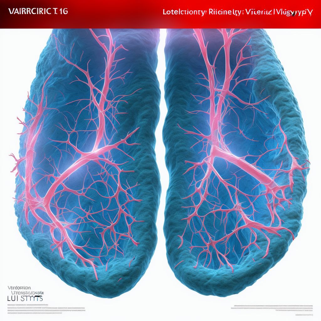 Varicose veins of lower extremities digital illustration