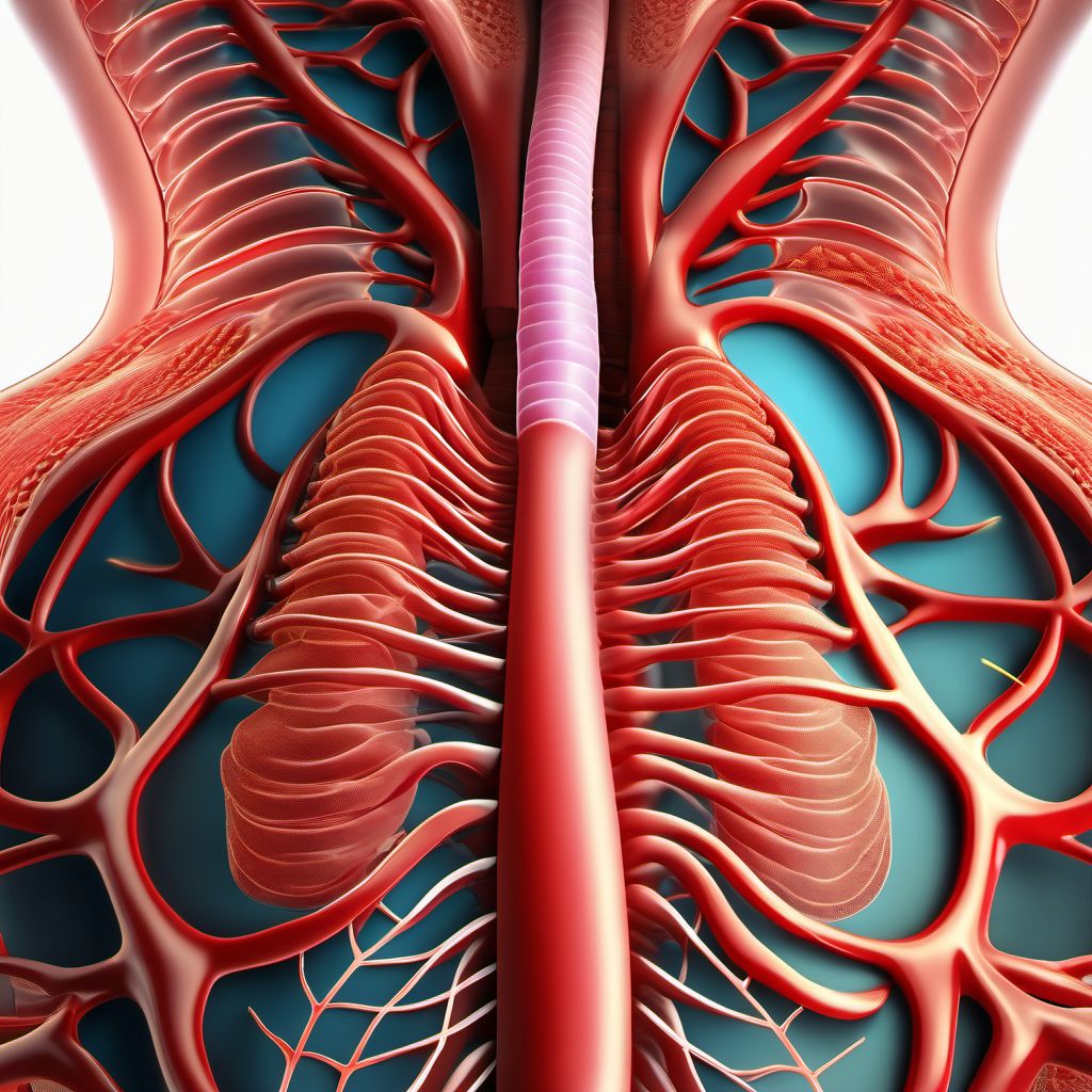 Esophageal varices digital illustration