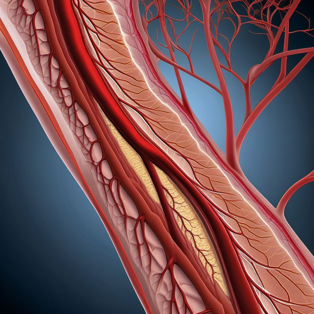 Varicose veins of other sites digital illustration