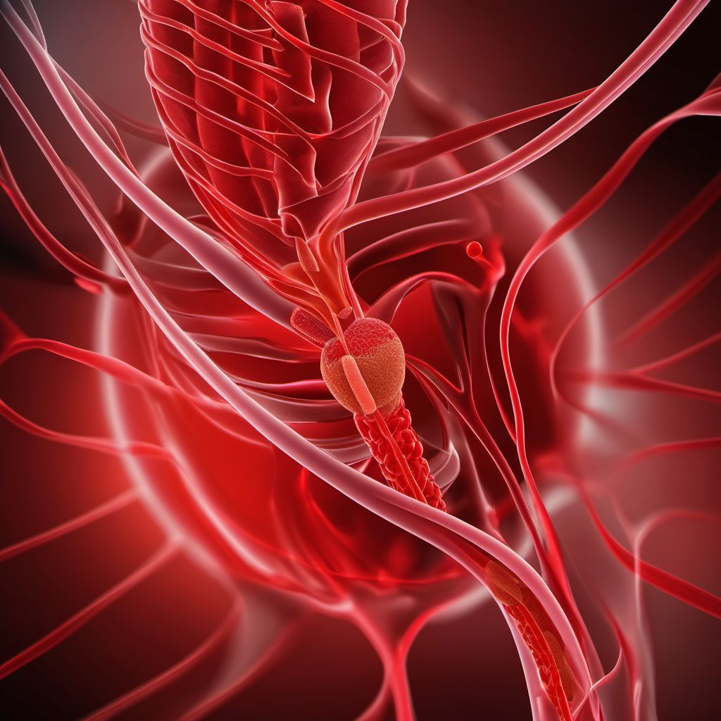 Postthrombotic syndrome digital illustration