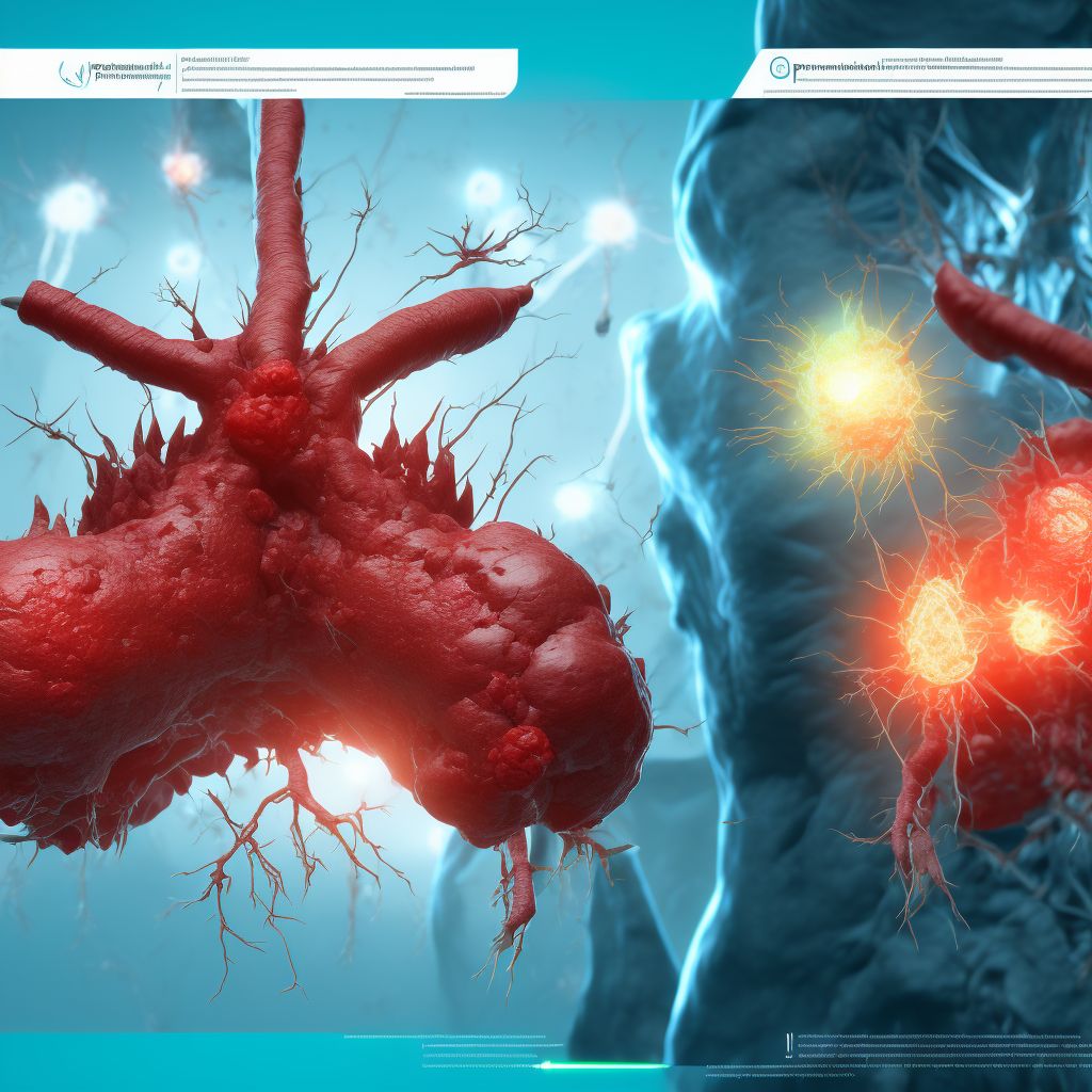 Postthrombotic syndrome with ulcer and inflammation digital illustration