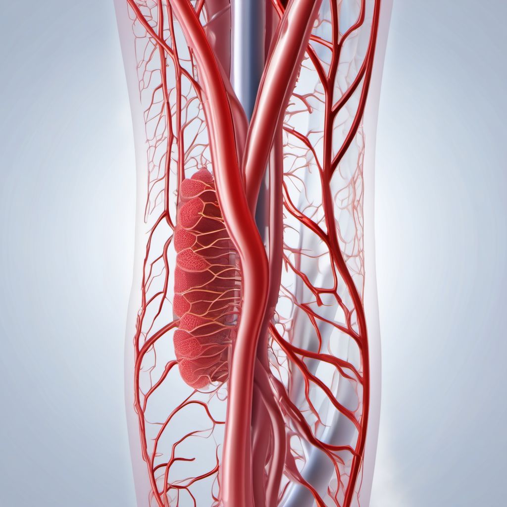 Venous insufficiency (chronic) (peripheral) digital illustration