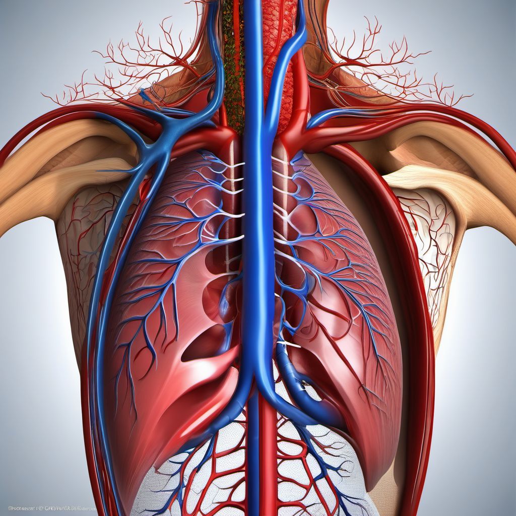 Other specified disorders of veins digital illustration