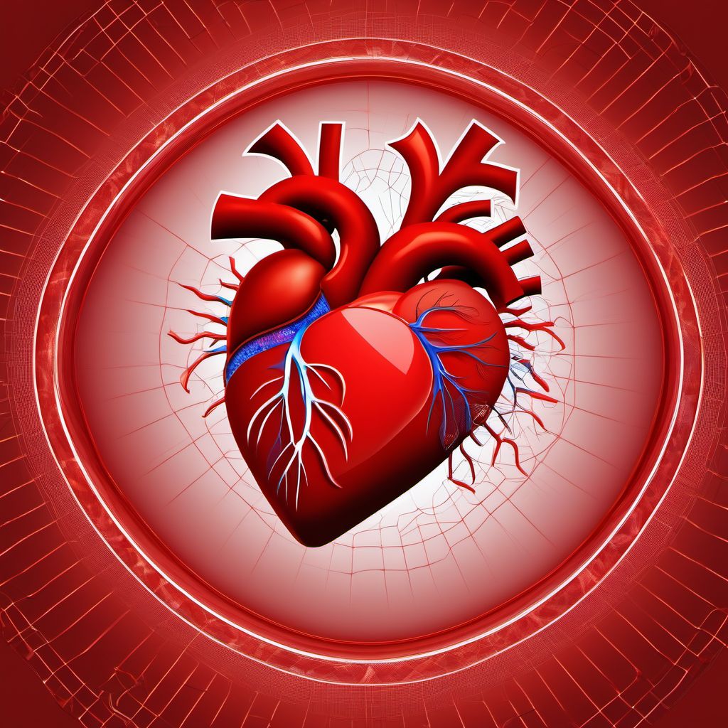 Other postprocedural cardiac functional disturbances digital illustration