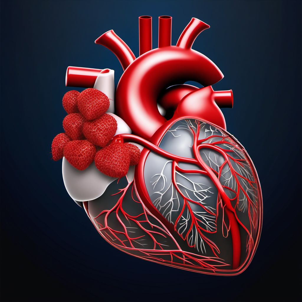 Postprocedural heart failure digital illustration