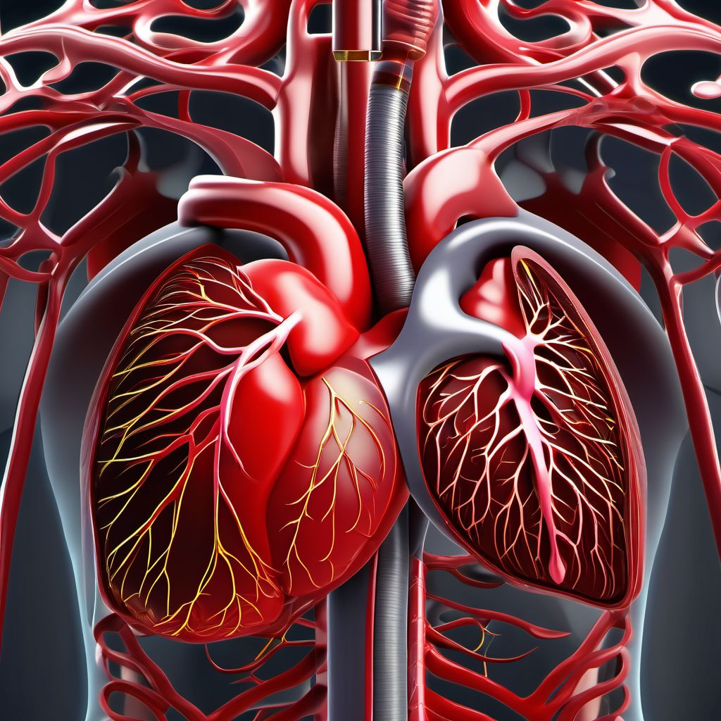 Postprocedural hypertension digital illustration