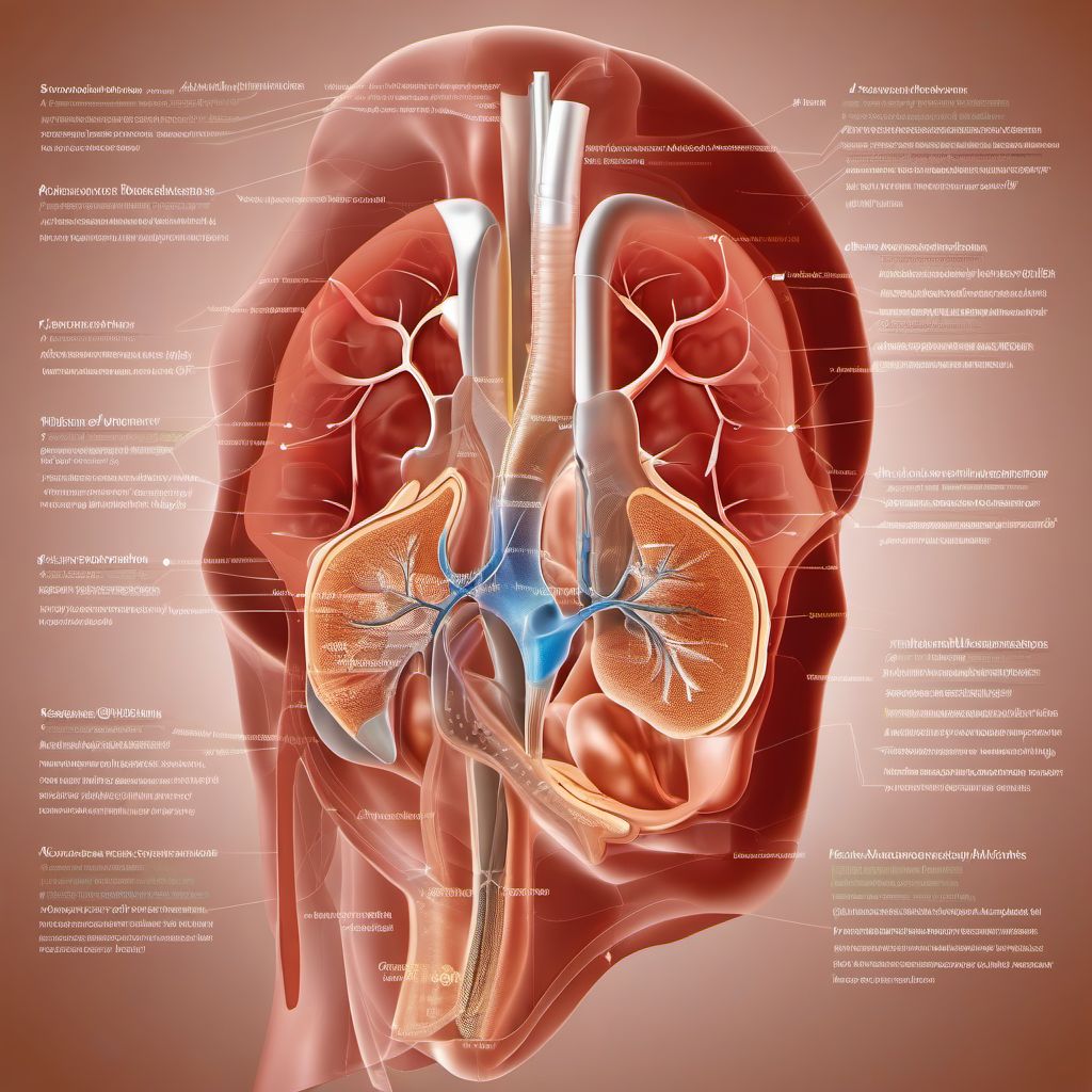 Acute ethmoidal sinusitis digital illustration