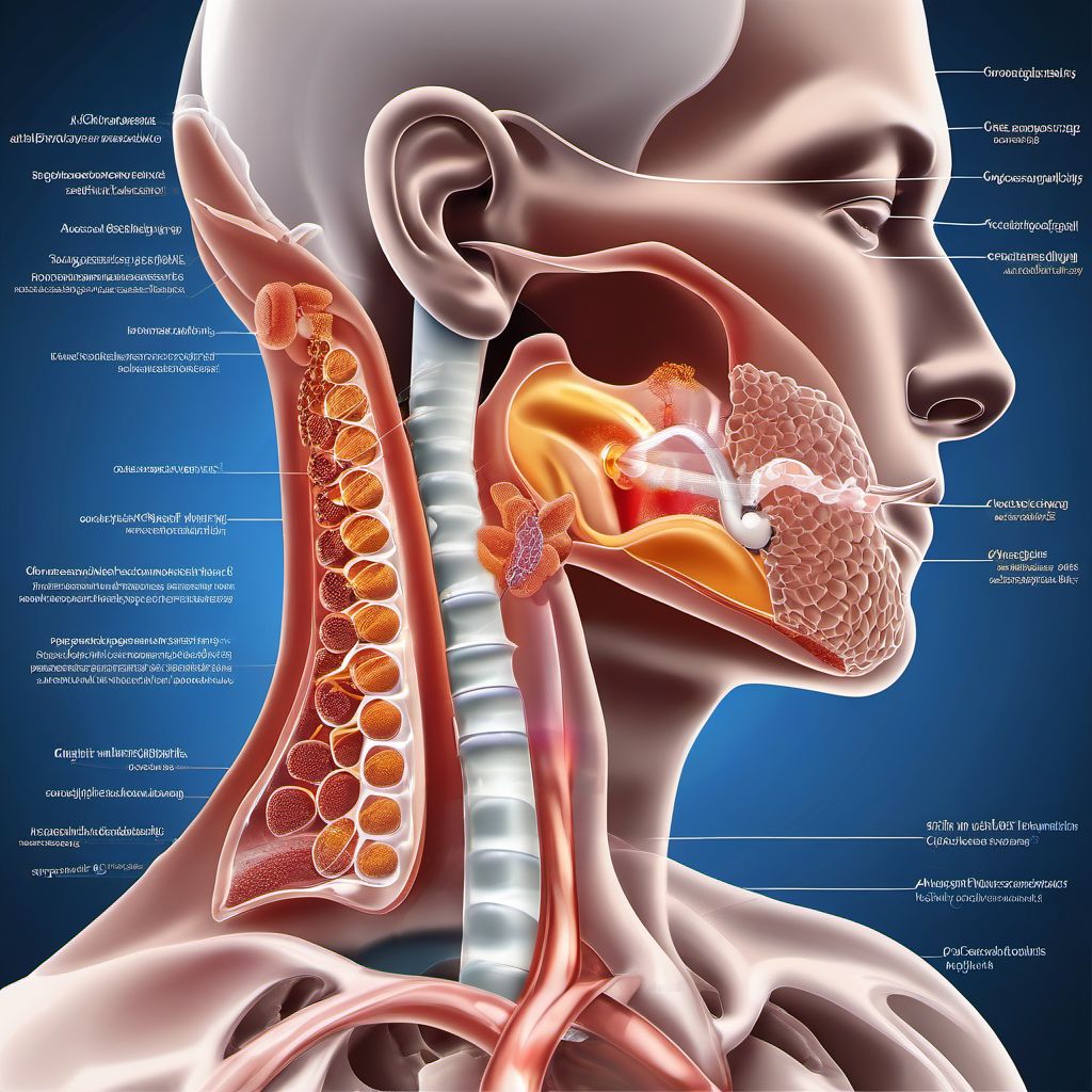 Acute obstructive laryngitis [croup] and epiglottitis digital illustration