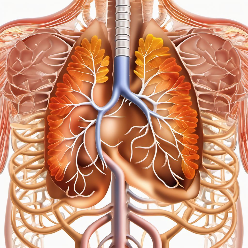 Acute upper respiratory infections of multiple and unspecified sites digital illustration