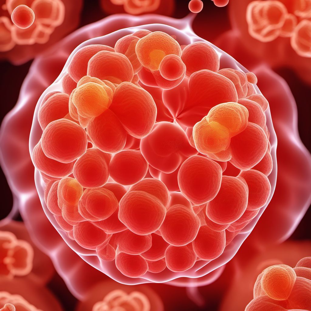 Pneumonia due to Streptococcus pneumoniae digital illustration