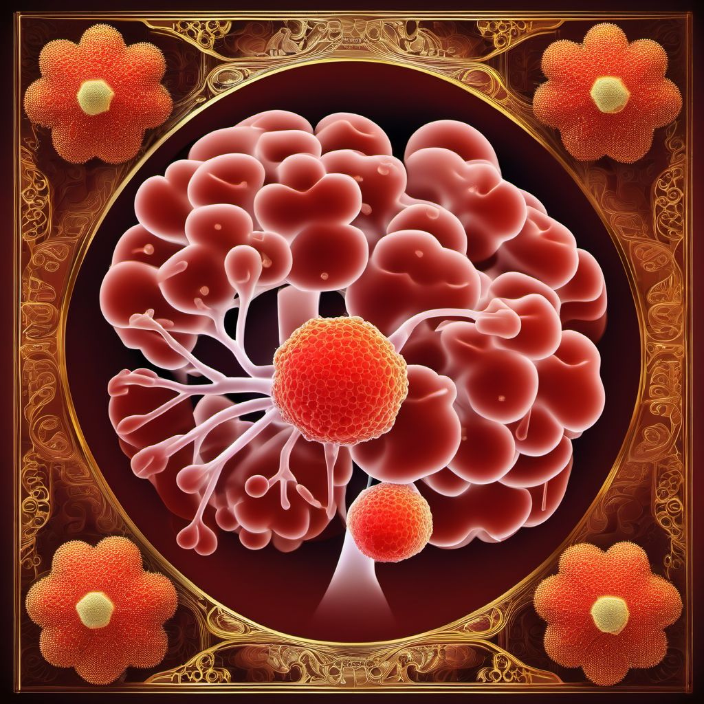 Pneumonia due to staphylococcus digital illustration