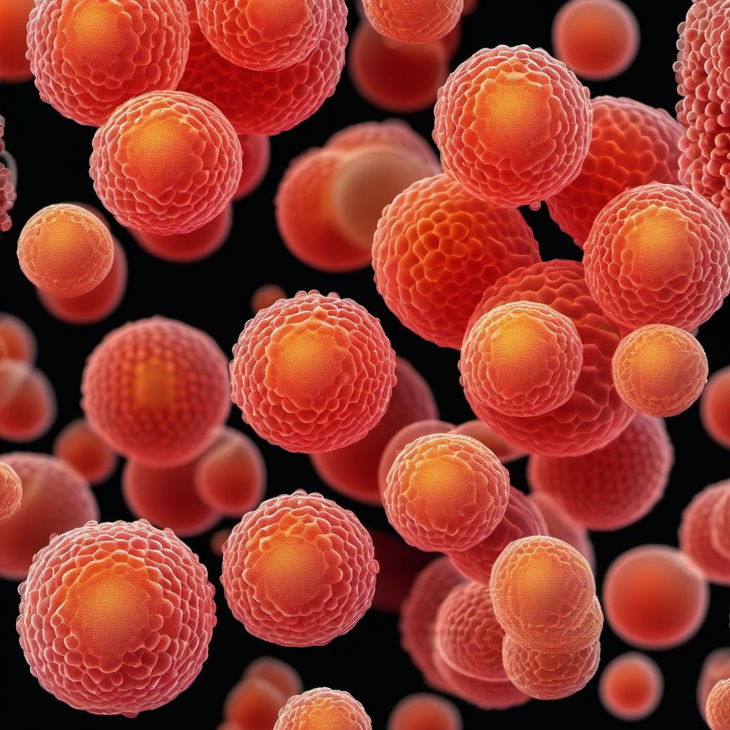 Pneumonia due to other staphylococcus digital illustration