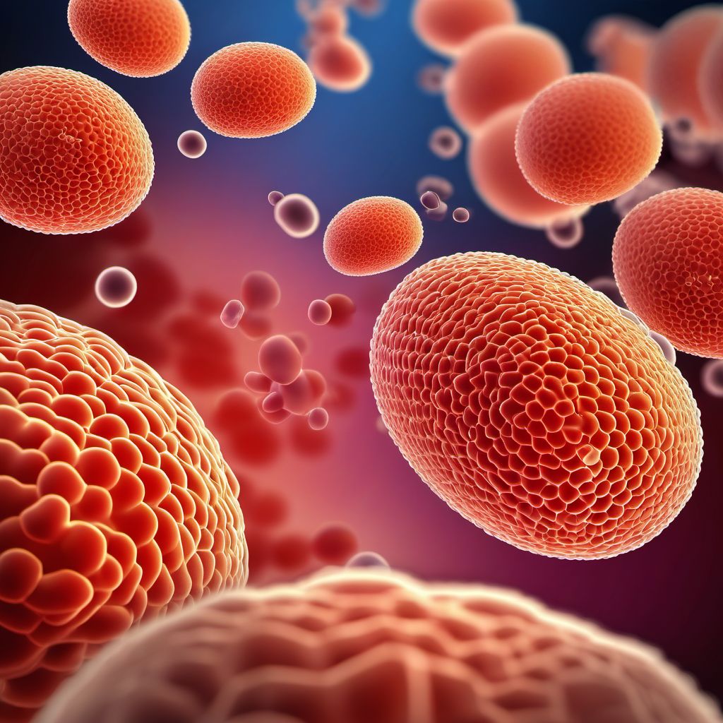 Pneumonia due to other streptococci digital illustration