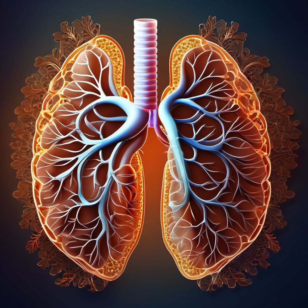 Other chronic obstructive pulmonary disease digital illustration