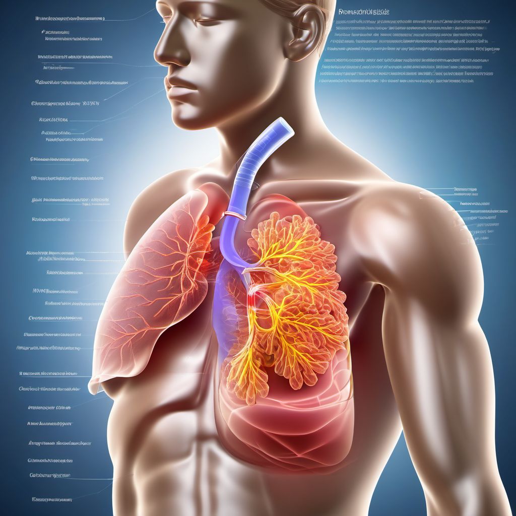 Bronchiectasis digital illustration