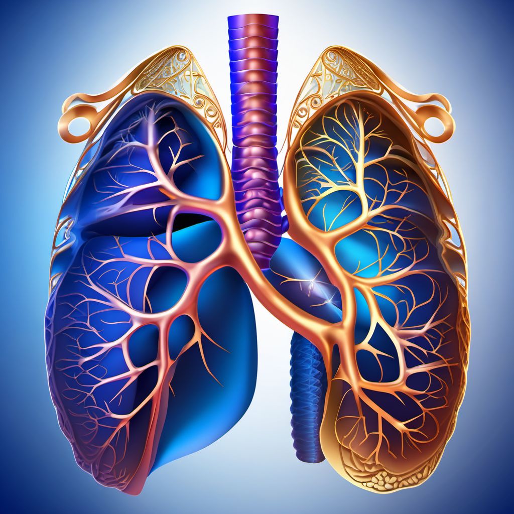 Other interstitial pulmonary diseases digital illustration