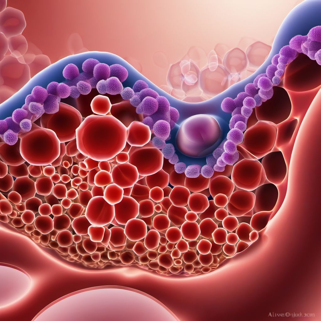 Alveolar and parieto-alveolar conditions digital illustration