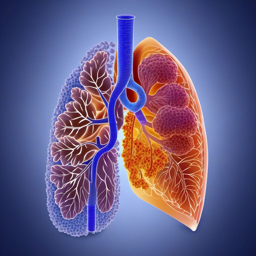 Lymphoid interstitial pneumonia digital illustration