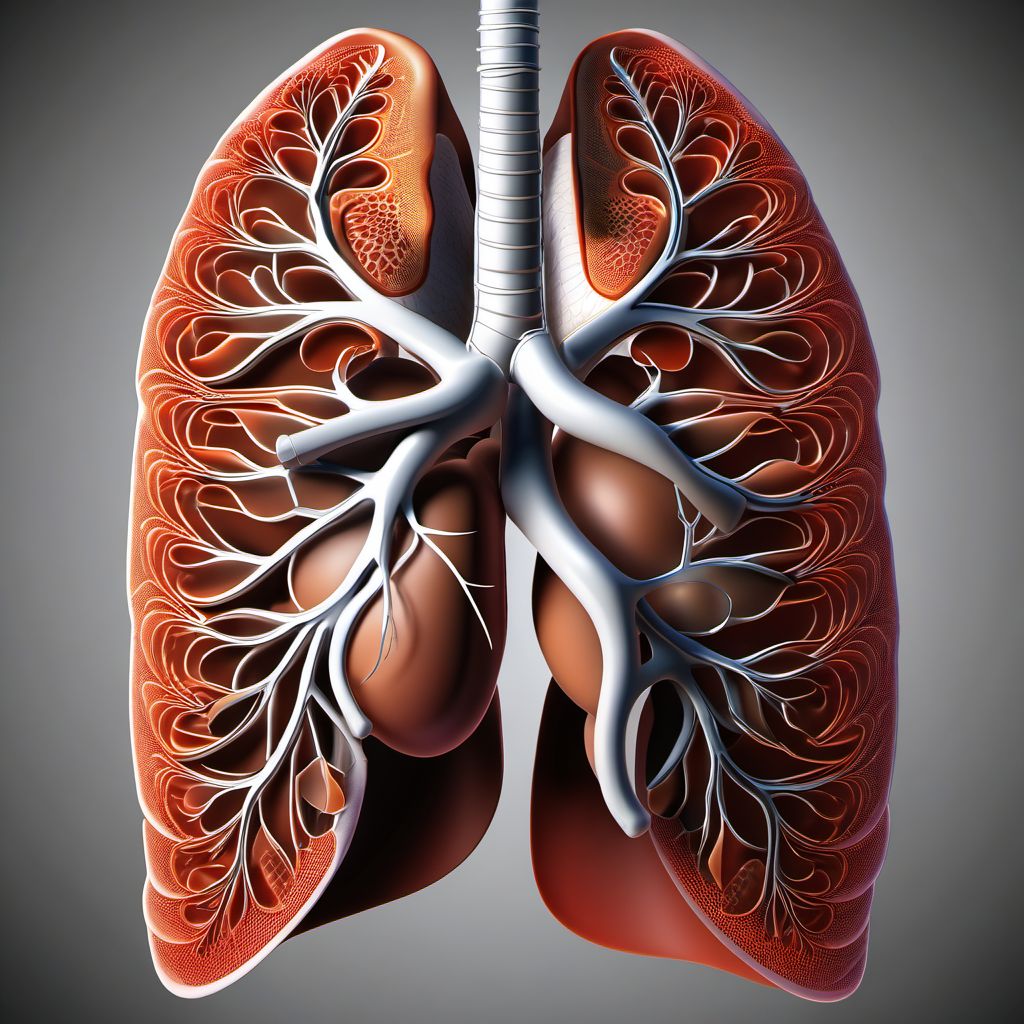 Other specified interstitial pulmonary diseases digital illustration