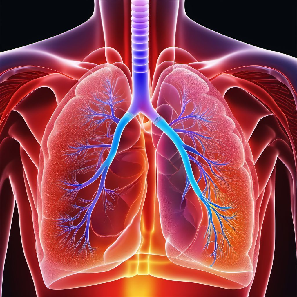 Pleural effusion in conditions classified elsewhere digital illustration