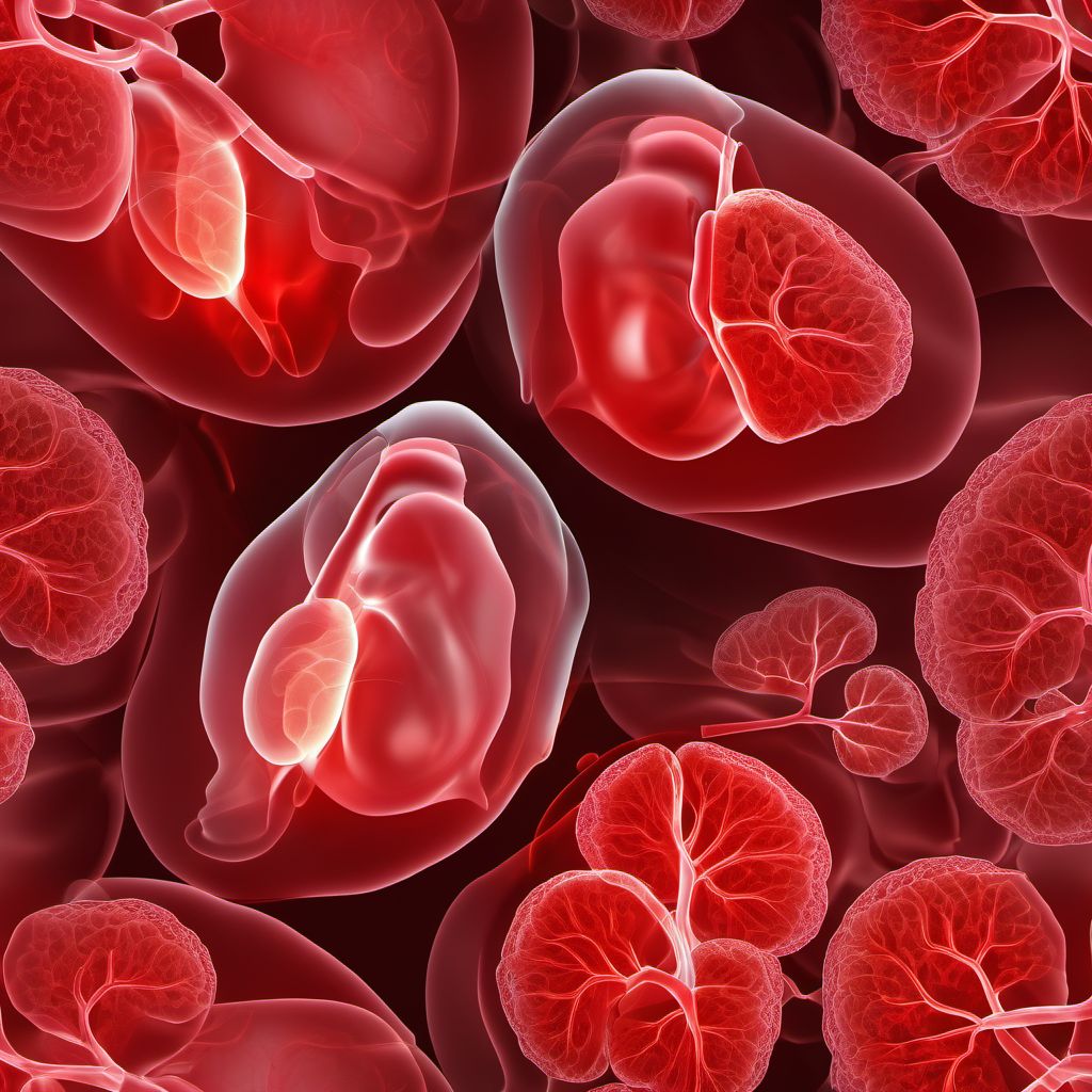 Transfusion-related acute lung injury (TRALI) digital illustration