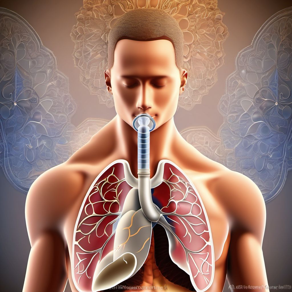 Other respiratory disorders digital illustration