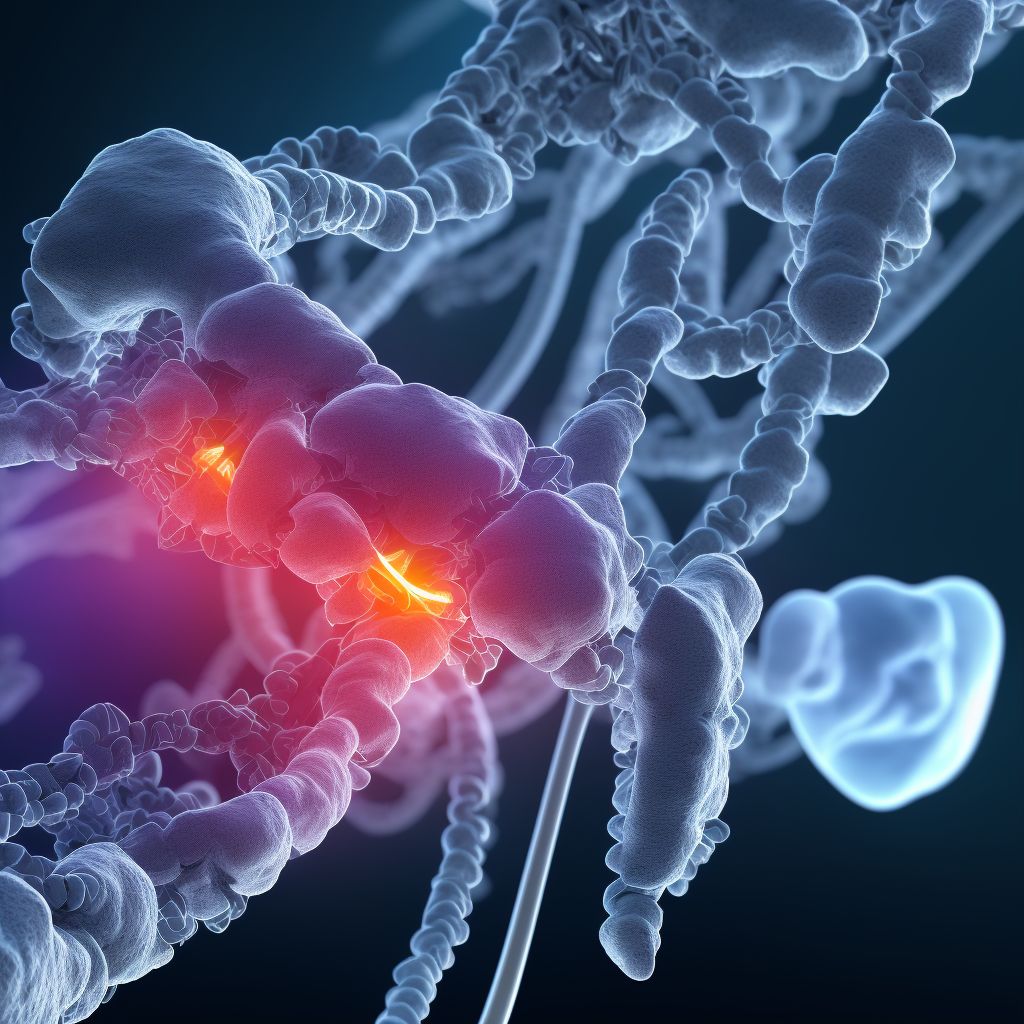 Chronic apical periodontitis digital illustration