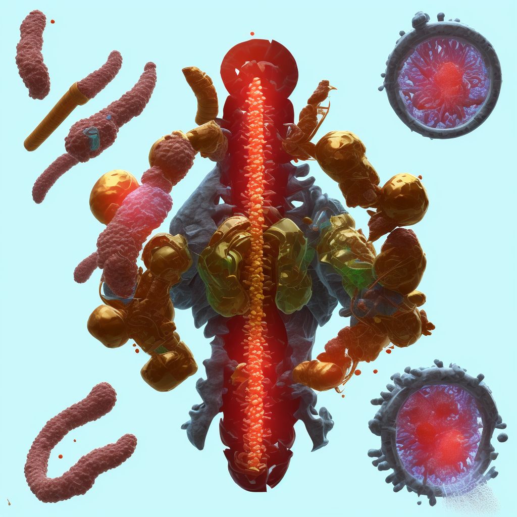 Perforation of esophagus digital illustration