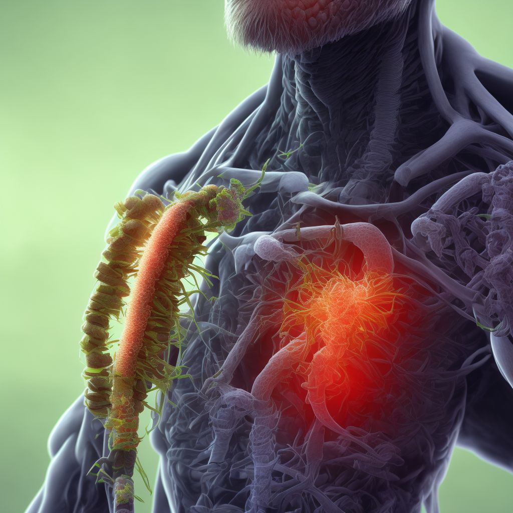 Disorders of esophagus in diseases classified elsewhere digital illustration