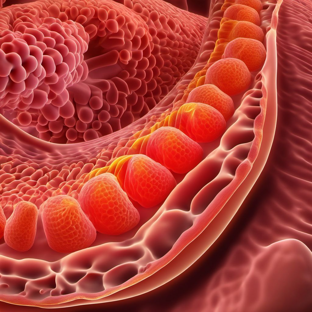 Angiodysplasia of stomach and duodenum digital illustration