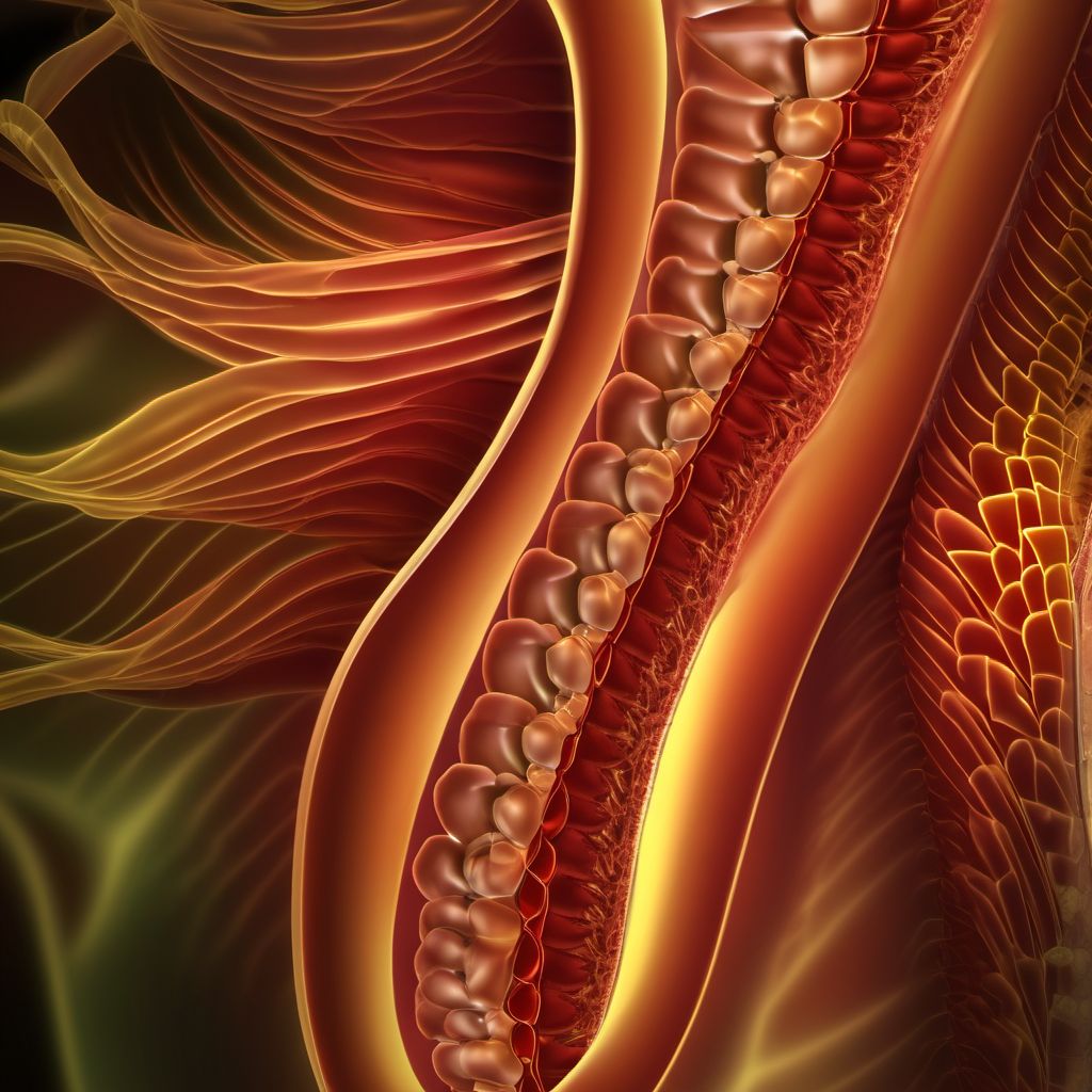 Unspecified appendicitis digital illustration