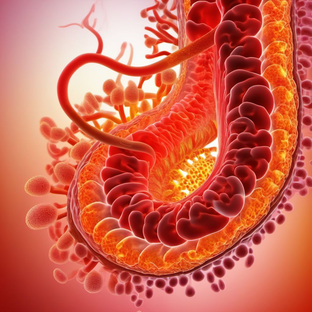 Indeterminate colitis digital illustration