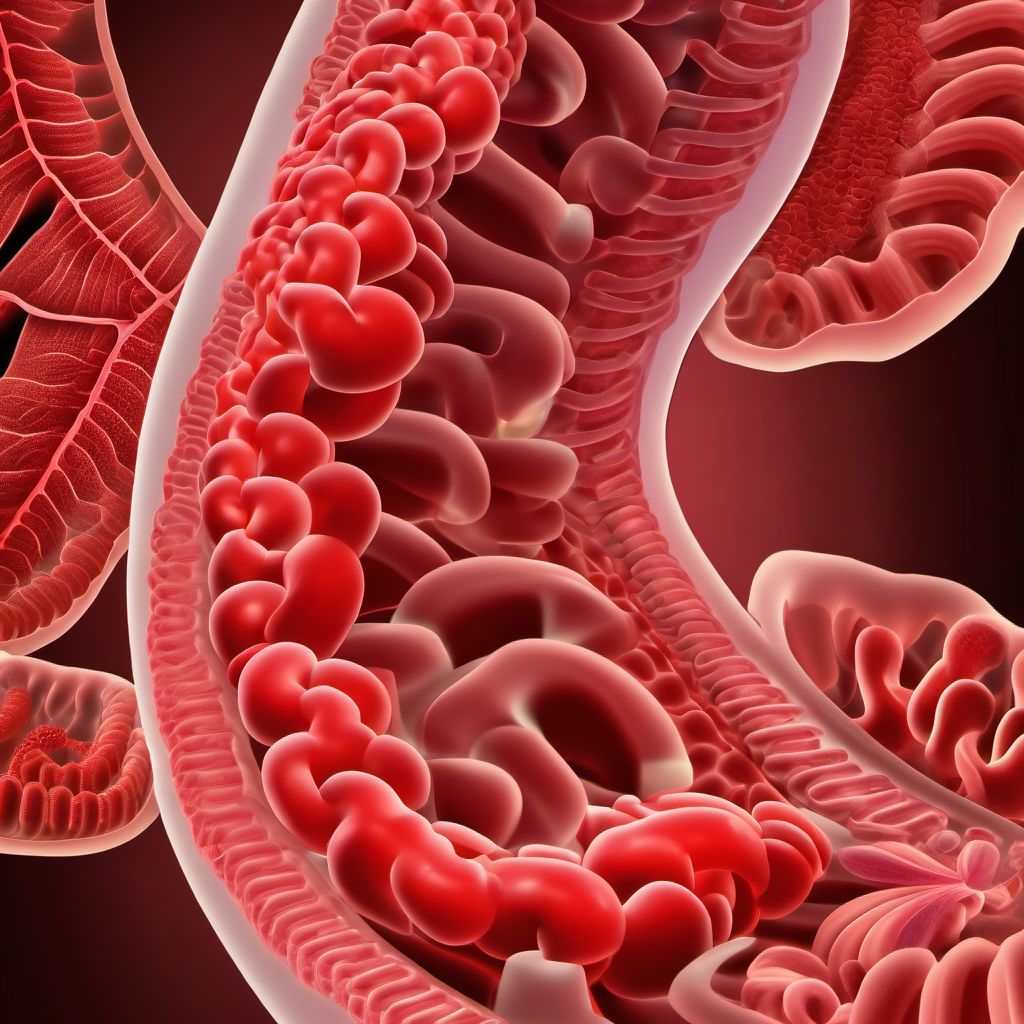 Vascular disorders of intestine digital illustration