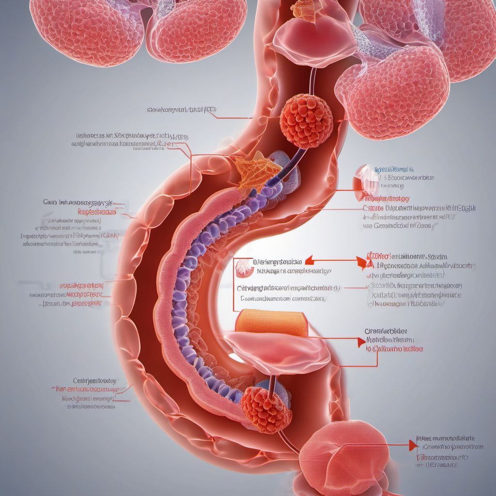 Angiodysplasia of colon digital illustration