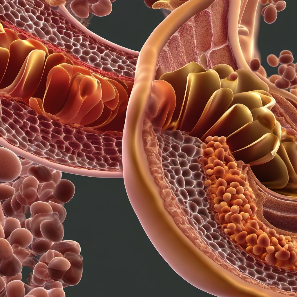 Other and unspecified intestinal obstruction digital illustration