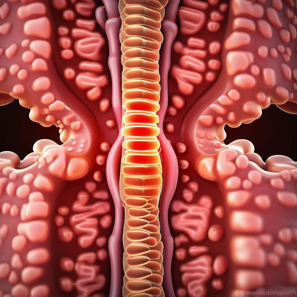 Diverticulitis of small intestine with perforation and abscess digital illustration