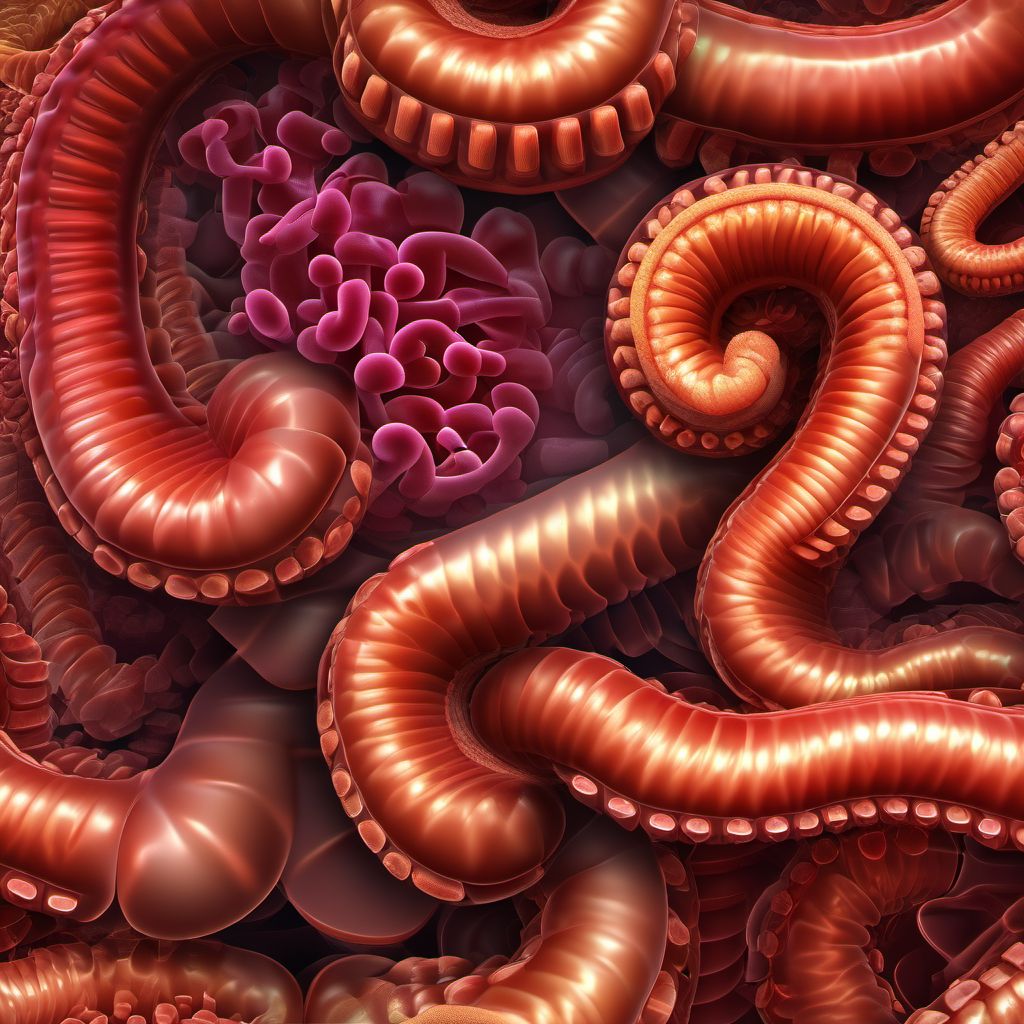 Disease of intestine, unspecified digital illustration