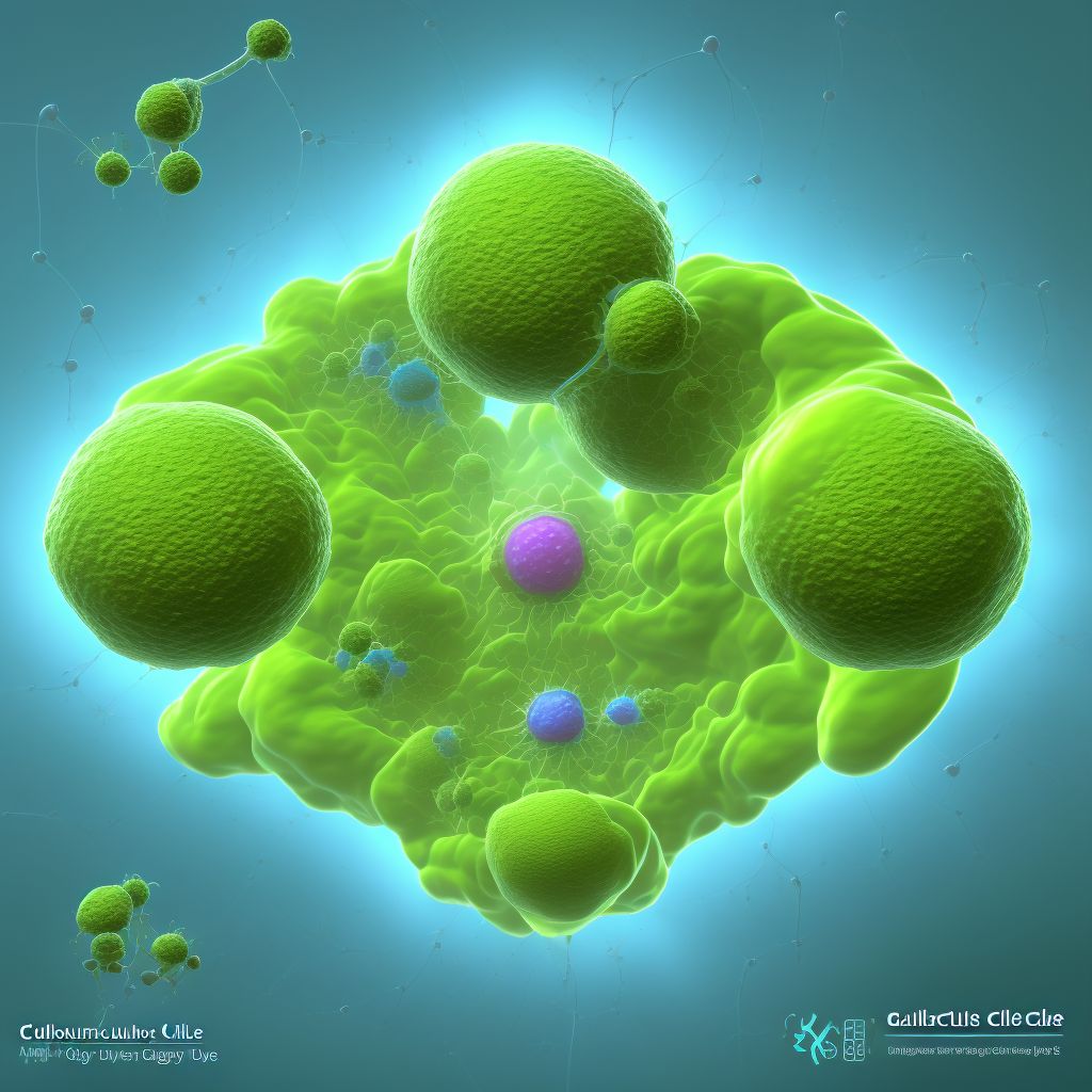 Calculus of gallbladder and bile duct with cholecystitis digital illustration